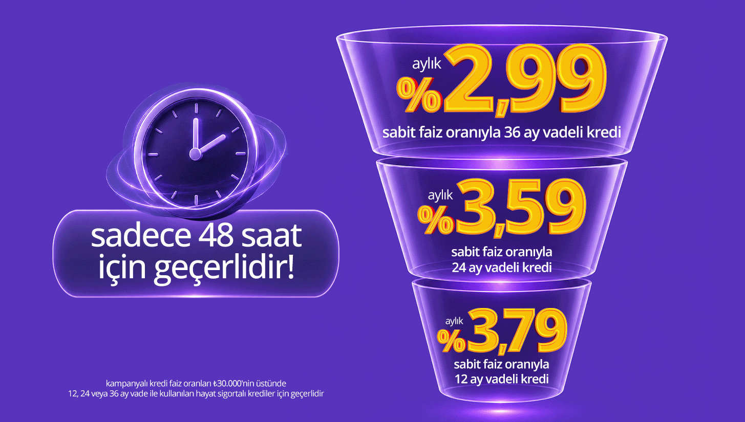 sabit faizli kredi kampanyası